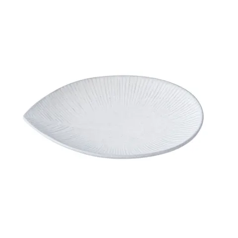 Made in Japan Snow Leaf nieregularny talerz Tapas 13 cm MIJ
