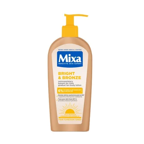 MIXA Bright & Bronze balsam samoopalający do ciała dla jasnych i śniadych karnacji 250ml