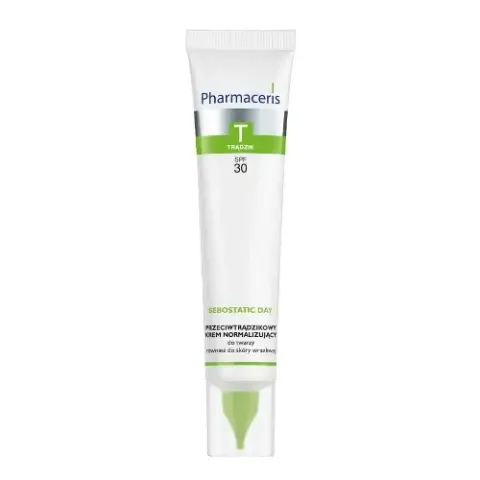 PHARMACERIS T SEBOSTATIC DAY Przeciwtrądzikowy krem normalizujący SPF30 - 40 ml