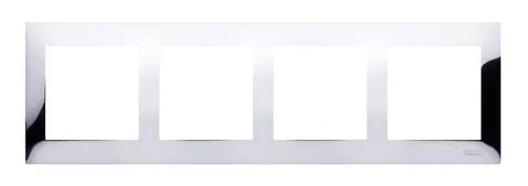 SIMON54 Ramka 4-krotna uniwersalna PREMIUM IP20 / IP44; chrom