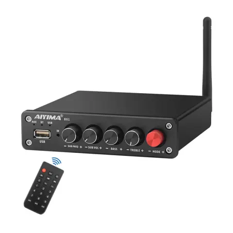 Aiyima b01 power amplifier bluetooth 5.0 subwoofer