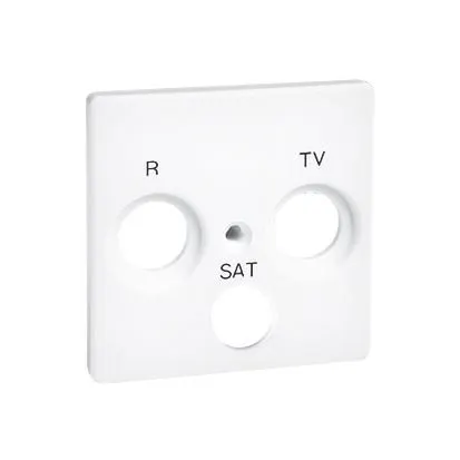 SIMON82 Pokrywa gniazda R-TV-SAT; biała