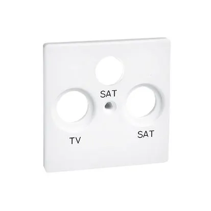 SIMON82 Pokrywa gniazda RTV-SAT-SAT; biała