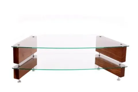 Stolik custom design milan 6 lcd 2 corner, walnut