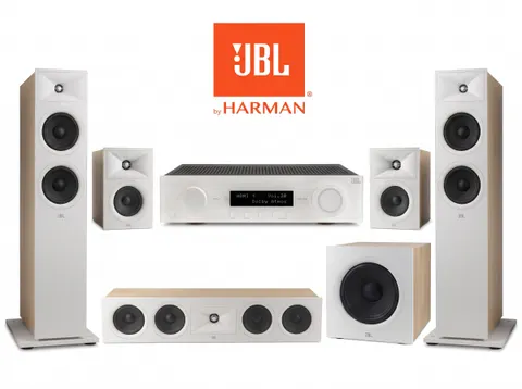 Zestaw kina domowego jbl ma710 + stage 260f + stage 245c + stage 200p