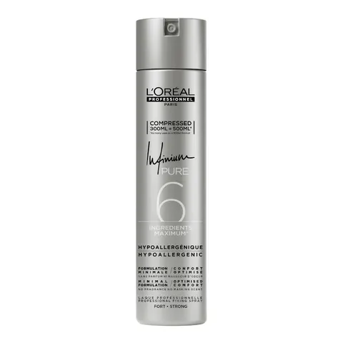L'oreal professionnel infinium pure strong lakier do włosów, silne utrwalenie, bezzapachowy, 300ml