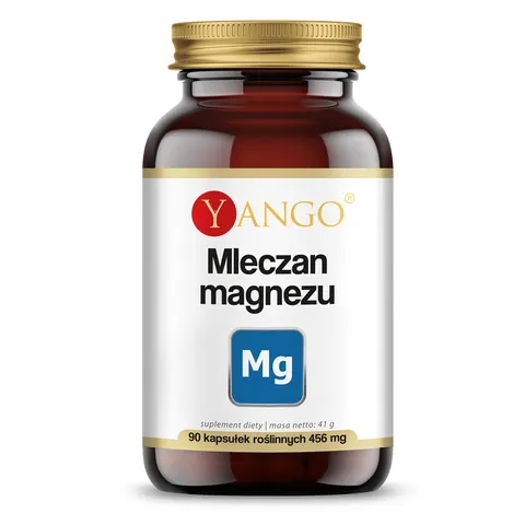 Yango - Mleczan magnezu - 90 kaps - Mięśnie, Kości