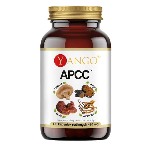YANGO APCC - reishi, kordyceps, shitake, chaga (100 kaps.)