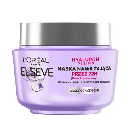 ELSEVE HYALURON PLUMP Maska nawilżająca DO WŁOSÓW ODWODNIONYCH, 300 ml