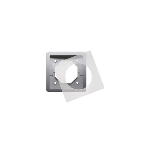 BASIC Ramka 1-krotna do wersji bryzgoszczelnej IP44 z uszczelką; stal inox