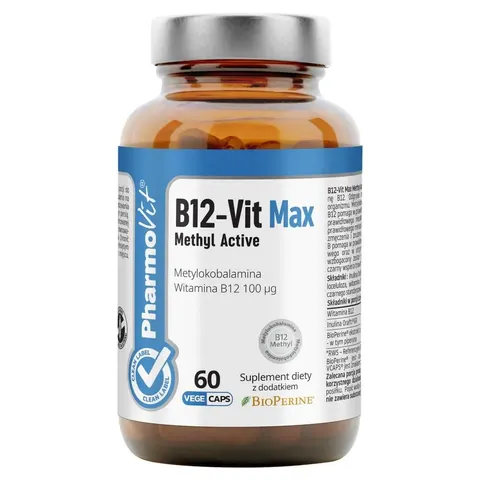 WITAMINA B12 60 KAPSUŁEK 17,4 g - PHARMOVIT (CLEAN LABEL)