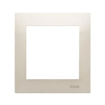 SIMON54 Ramka 1-krotna PREMIUM do puszek karton-gips IP20 / IP44; krem