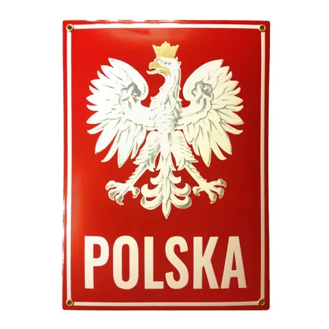 Godło Polski z napisem POLSKA 25 × 35 cm