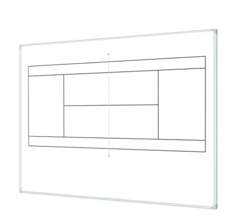 Boisko do tenisa 120x100cm - plansza taktyczna