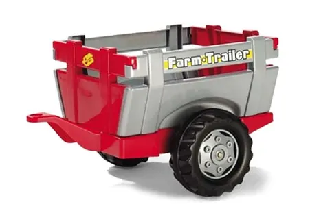 Rolly Toys przyczepa do traktora czerwono-srebrna