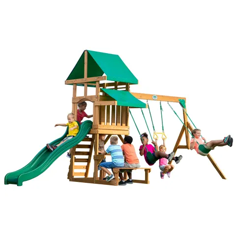 BACKYARD DISCOVERY Belmont Drewniany Plac Zabaw 6w1