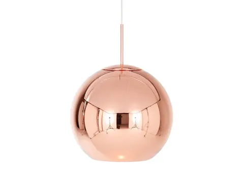 Copper Round LED Pedant - lampa wisząca