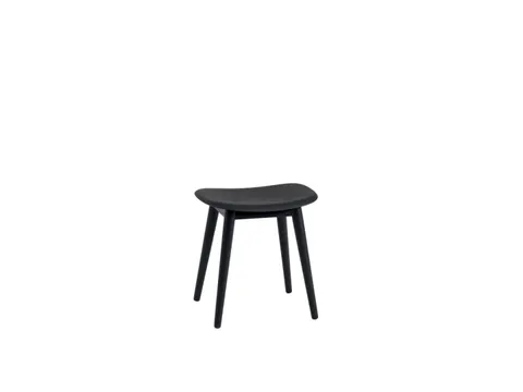 Fiber Stool - Wood base, h 45 cm - stołek