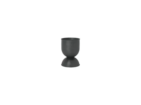 Hourglass Pot - Black - donice