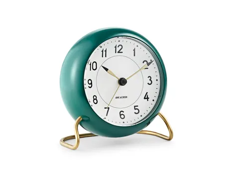 Arne Jacobsen Station Table clock green - budzik