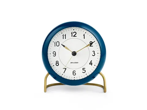 Arne Jacobsen Station Table clock blue - budzik