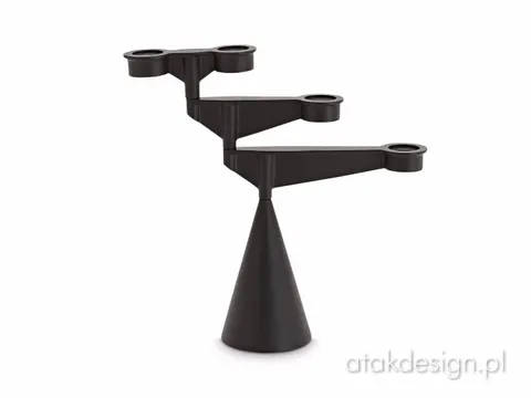 Spin Candelabra Mini Black - świecznik