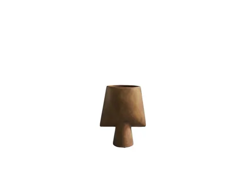 Sphere Vase Square Mini Ocher - wazon
