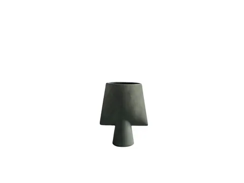Sphere Vase Square Mini Dark Grey - wazon