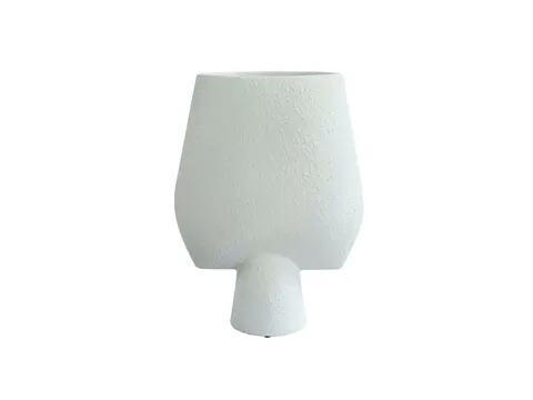 Sphere Vase Square Big Bubble White - wazon