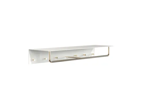 Wardrobe Shelf - 6 hooks - półka, wieszak