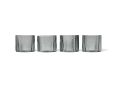 Ripple Low Glasses - szklanki, set 4 szt.