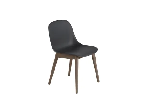 PROMOCJA! Fiber Side Chair Black - krzesło