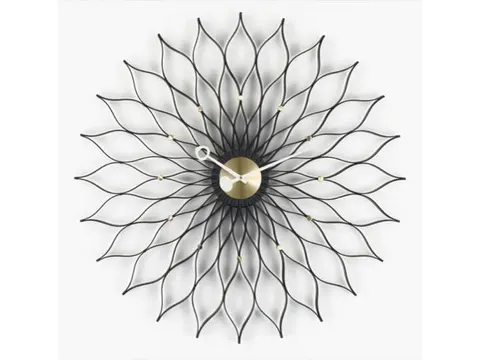Sunflower Clock Black - zegar ścienny
