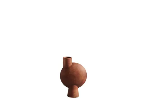 Sphere Vase Bubl Medio Terracotta - wazon