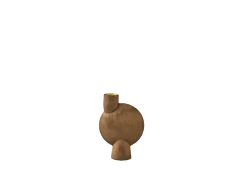 Sphere Vase Bubl Medio Ocher - wazon
