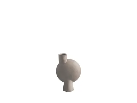 Sphere Vase Bubl Medio Taupe - wazon