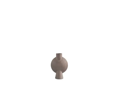 Sphere Vase Bubl Mini Taupe - wazon