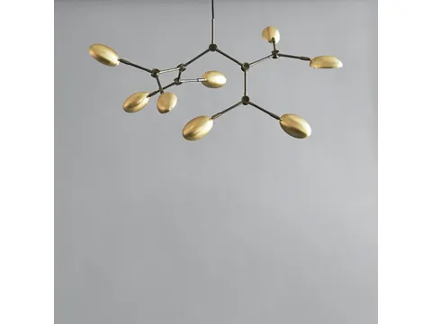 Drop Chandelier Brass Mini - żyrandol