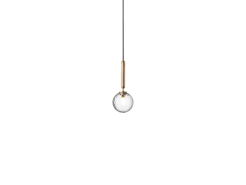 Miira 1 Brass/Optic Clear - lampa wisząca