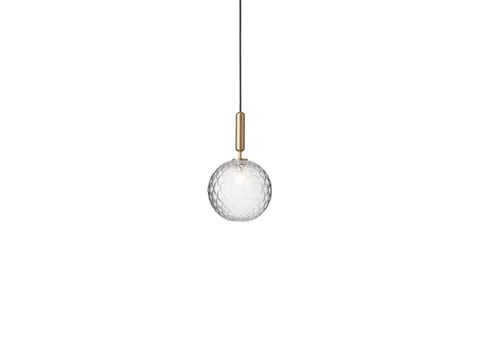 Miira 1 Large Brass/Optic Clear - lampa wisząca