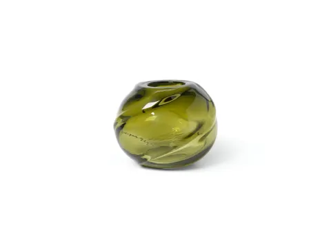 Water Swirl Vase - Moss Green - wazon