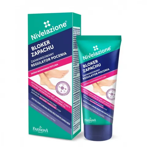 FARMONA NIVELAZIONE Stopy Regulator pocenia do stóp BLOKER ZAPACHU, 75ml