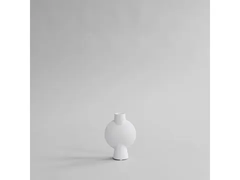 Sphere Vase Bubl Mini Bone White - wazon
