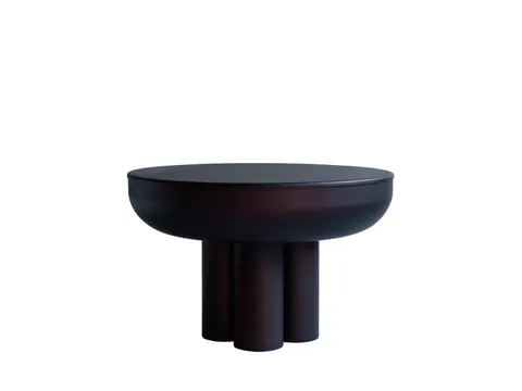 Crown Table Low, Burned Black - stolik
