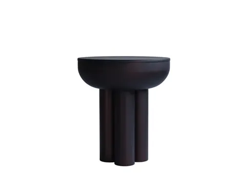 Crown Table Tall, Burned Black - stolik