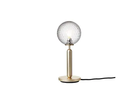 Miira Table Brassy/Optic Clear - lampa stołowa