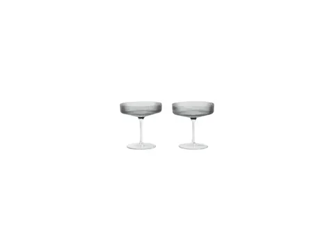 PROMOCJA! Ripple Smoked Grey - kieliszki do szampana, set 2 szt.