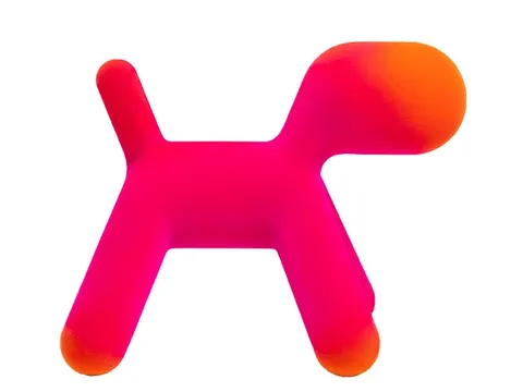 Puppy - Fuchsia / Orange - figurka psa