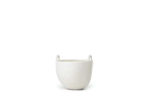 PROMOCJA! Speckle Pot Small - Off White - donica