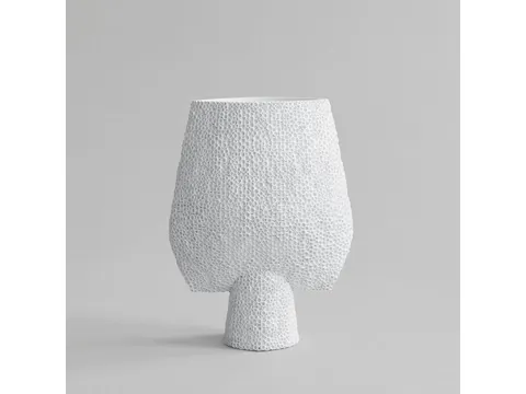 Sphere Vase Square Shisen, Big - Bone White - wazon